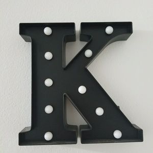 Letter K decoration